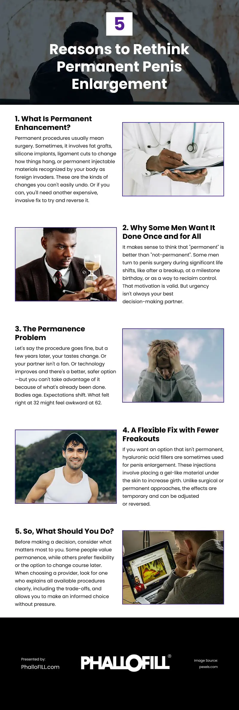 5 Reasons to Rethink Permanent Penis Enlargement Infographic 5 Reasons to Rethink Permanent Penis Enlargement Infographic