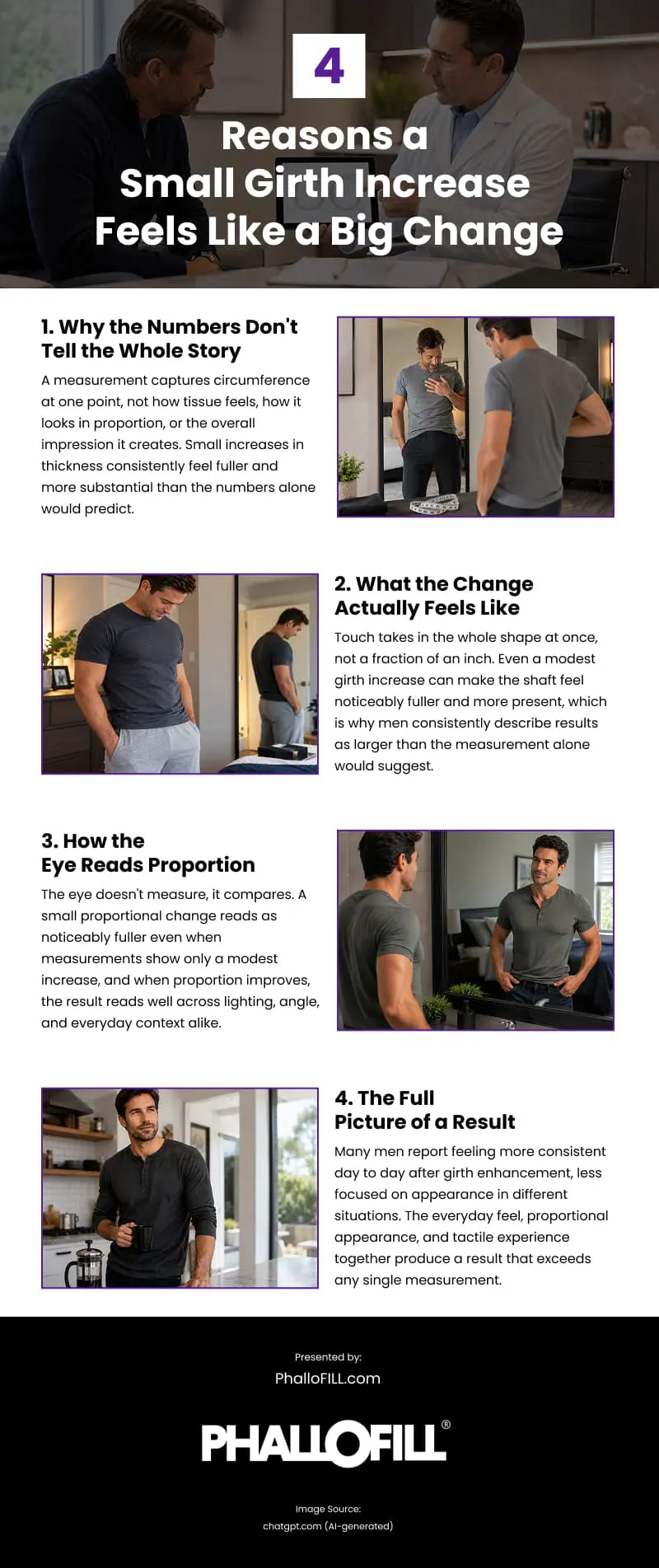 4 Reasons a Small Girth Increase Feels Like a Big Change Infographic 4 Reasons a Small Girth Increase Feels Like a Big Change Infographic