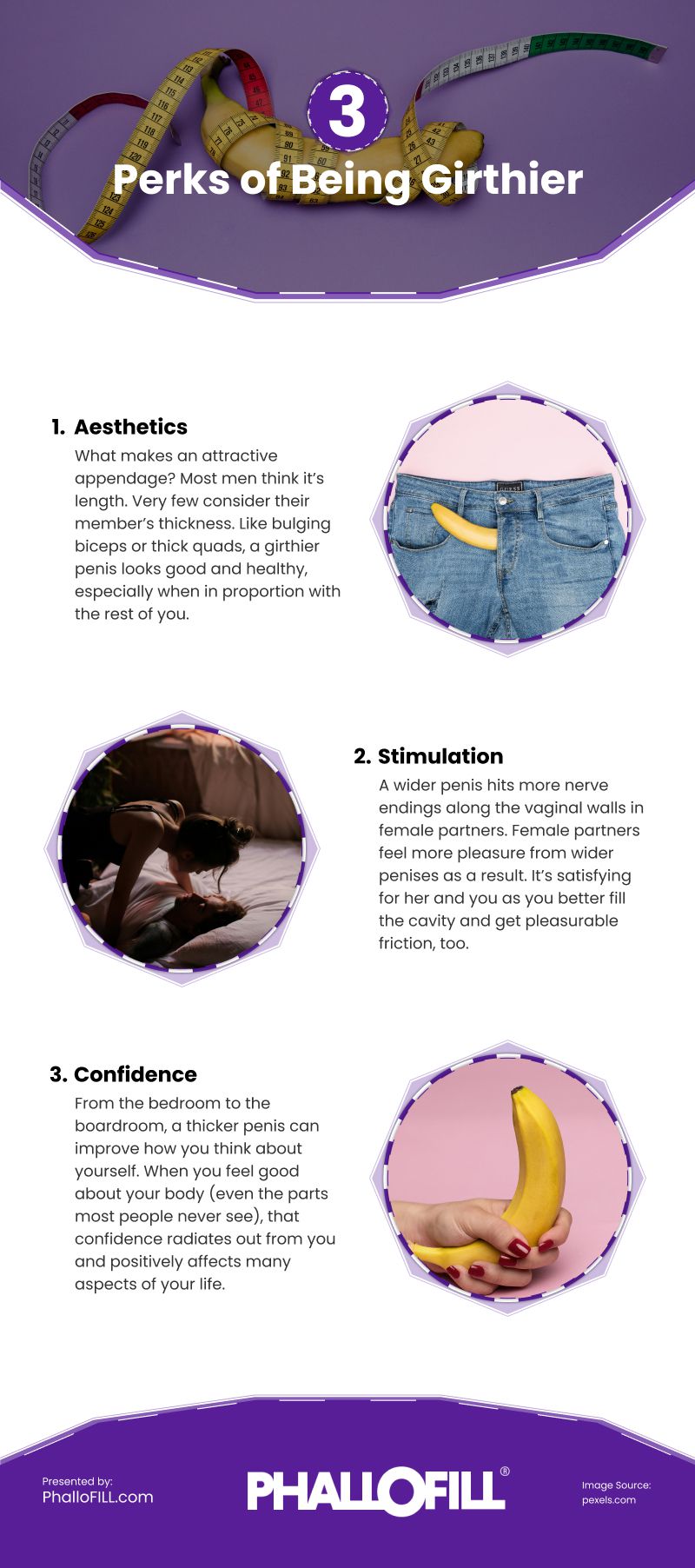 3 Perks of Being Girthier Infographic